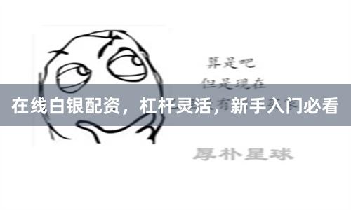在线白银配资，杠杆灵活，新手入门必看